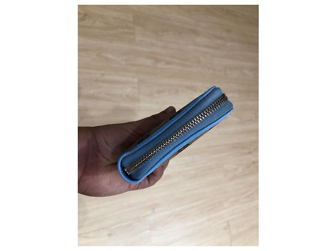 Dionysus Gucci Long Zip Wallet Blue Exotic Leather - view 5