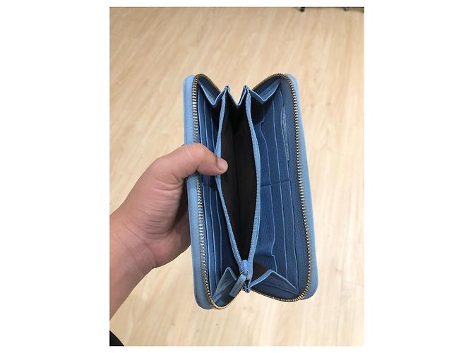 Dionysus Gucci Long Zip Wallet Blue Exotic Leather - view 8