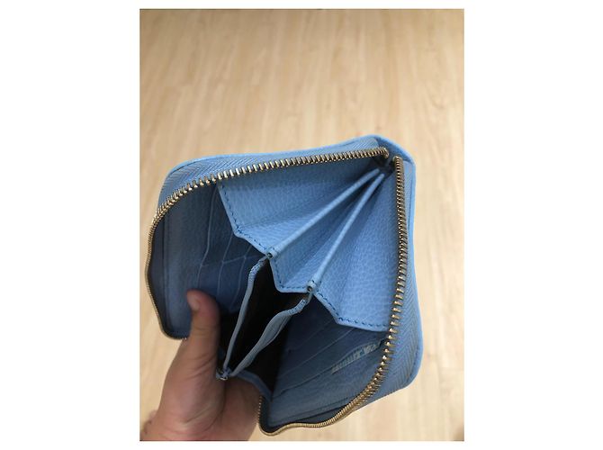 Dionysus Gucci Long Zip Wallet Blue Exotic Leather - view 9