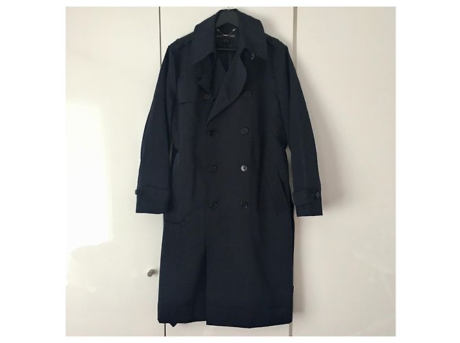 Trench Ralph Lauren Blu Notte Seta e Poliestere Blu navy Blu scuro - vista 6