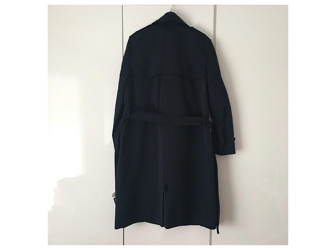 Trench Ralph Lauren Blu Notte Seta e Poliestere Blu navy Blu scuro - vista 8