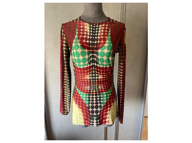 Jean Paul Gaultier Top de punto Cyber Dots Multicolor - vista 2