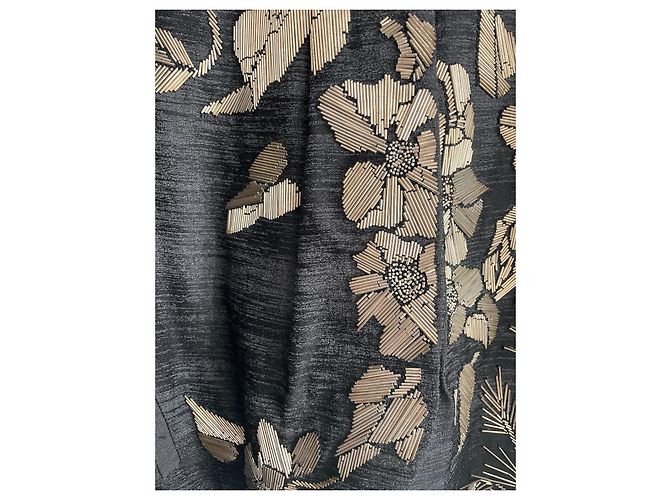 Giacca Kimono Kenzo in lana grigio scuro e oro Grigio antracite Gold hardware - vista 8