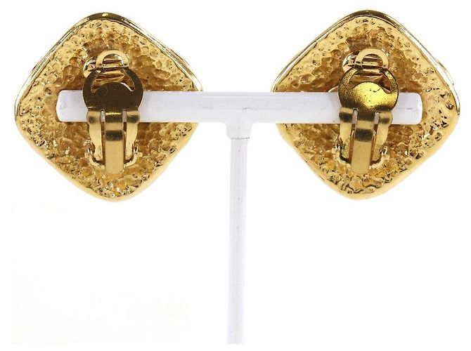Orecchini a clip vintage CC in metallo di Chanel D'oro - vista 2