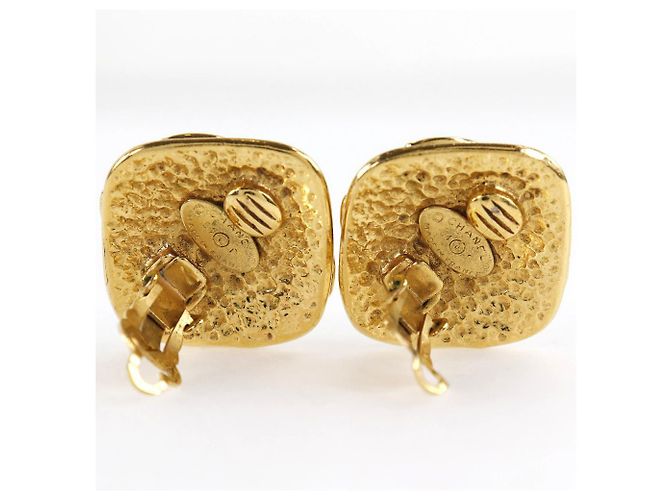 Orecchini a clip vintage CC in metallo di Chanel D'oro - vista 3