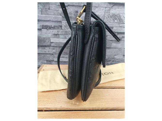Metis Louis Vuitton Pelle Empreinte Twice Nera Nero - vista 5