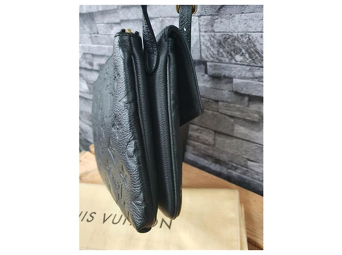 Metis Louis Vuitton Pelle Empreinte Twice Nera Nero - vista 7