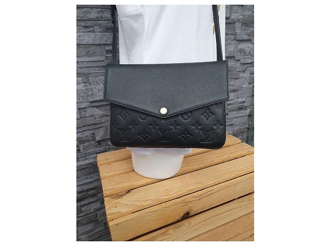 Metis Louis Vuitton Pelle Empreinte Twice Nera Nero - vista 8