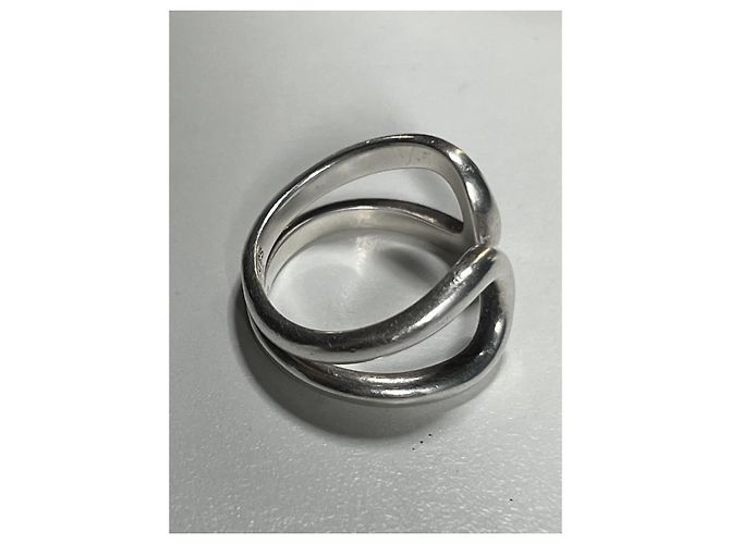 Hermès LIMA Ring aus Silber Größe 56 Grau - Ansicht 4