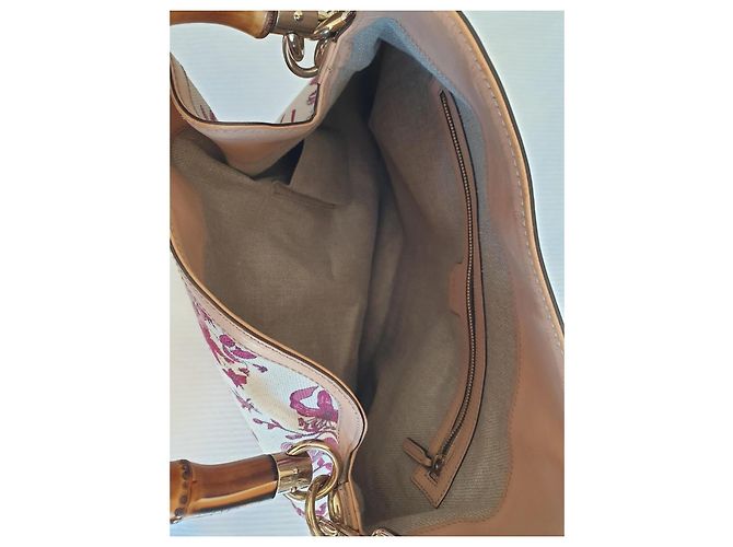Dionysus Borsa a spalla Gucci BAMBOO FLORAL Bianco sporco - vista 4