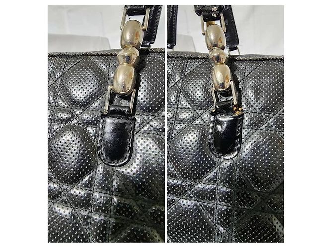 Borsa Tote Cannage Malice Nera Christian Dior Nero - vista 11
