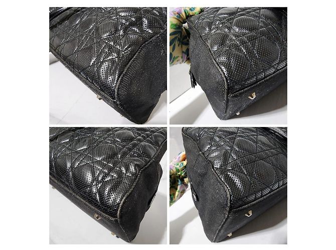 Borsa Tote Cannage Malice Nera Christian Dior Nero - vista 13