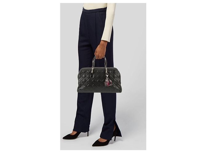 Borsa Tote Cannage Malice Nera Christian Dior Nero - vista 3