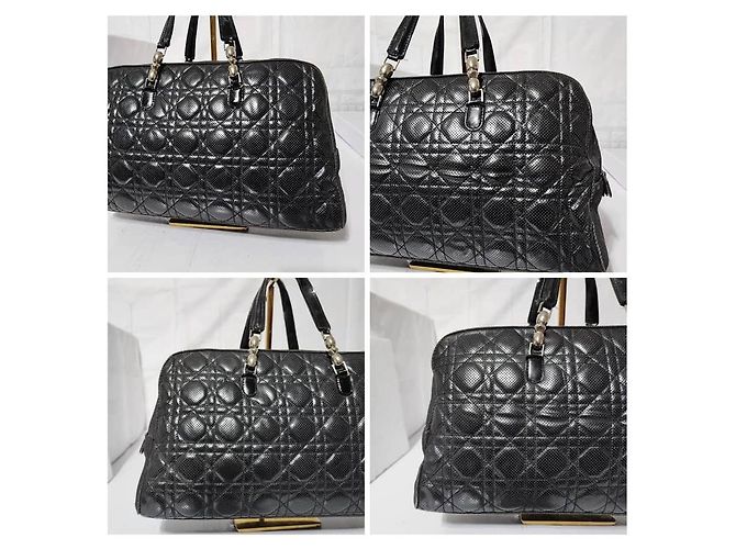 Borsa Tote Cannage Malice Nera Christian Dior Nero - vista 8