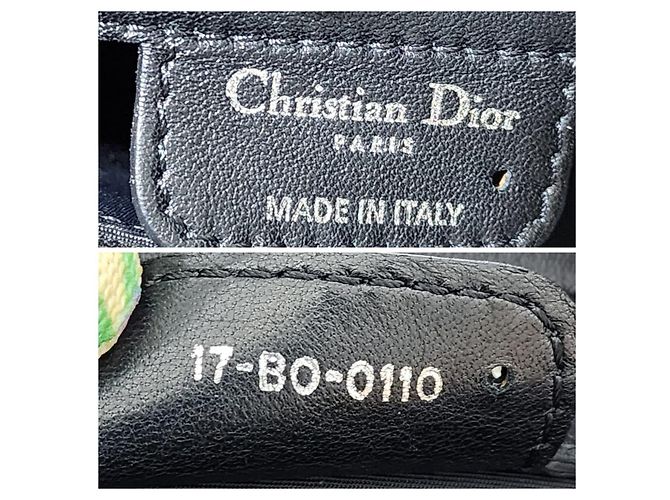 CHRISTIAN DIOR Borsa Tote Charming Lock in Satin Cannage Trapuntato Nero - vista 11