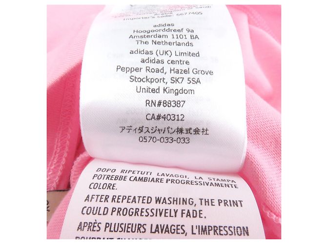 Camiseta de algodón con estampado del logo Trefoil Gucci×adidas Rosa - vista 10