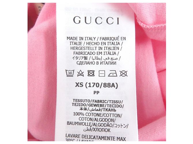 Camiseta de algodón con estampado del logo Trefoil Gucci×adidas Rosa - vista 6