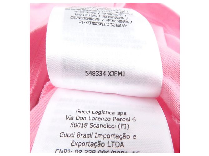 Camiseta de algodón con estampado del logo Trefoil Gucci×adidas Rosa - vista 8
