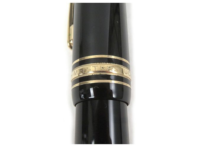 Pluma Montblanc Meisterstück Negro Dorado - vista 8