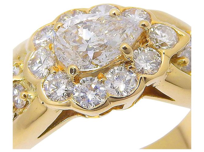 GRAFF Diamantring in Tropfenform Au750 Golden - Ansicht 4