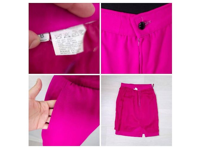 Emanuel Ungaro Ungaro Parallele Paris tailleur rosa in velluto vintage 1980s - vista 11