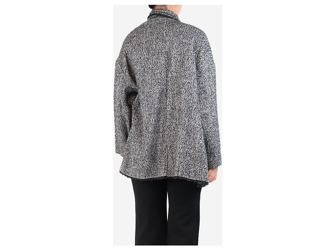 Isabel Marant Etoile Grau Hopsack-Cape - Größe UK 8 - Ansicht 2