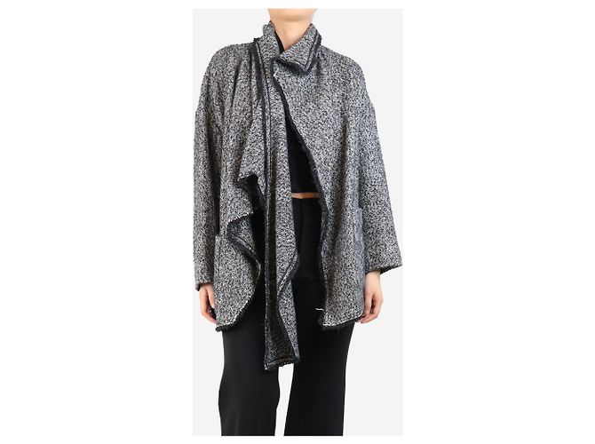 Isabel Marant Etoile Grau Hopsack-Cape - Größe UK 8 - Ansicht 3