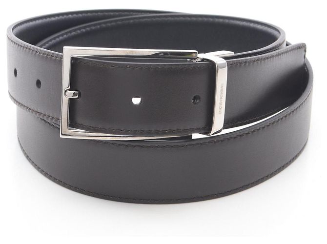 Dior Homme Black Leather Belt - view 5