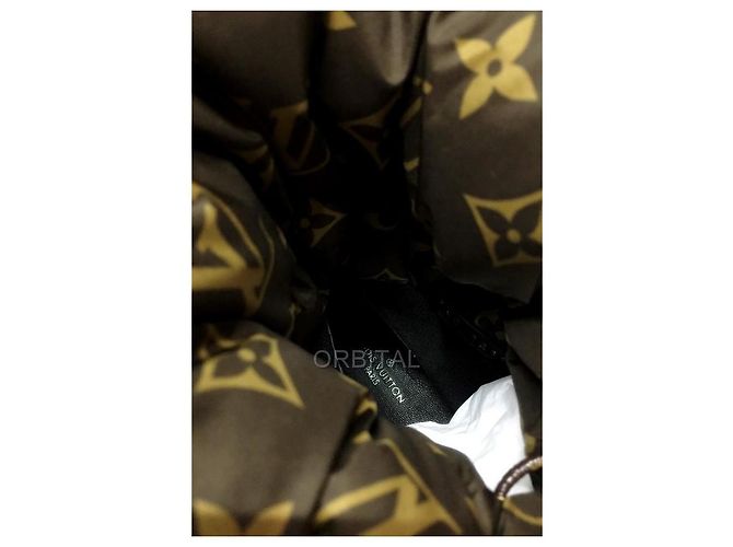 Botas Louis Vuitton de Nylon Marrón Negro Castaño - vista 6