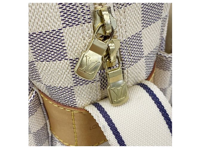 Borsa a Spalla Naviglio Damier Azur Louis Vuitton Bianco - vista 10
