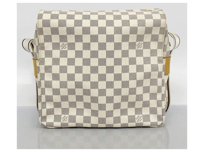 Borsa a Spalla Naviglio Damier Azur Louis Vuitton Bianco - vista 14