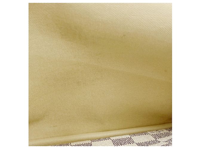 Borsa a Spalla Naviglio Damier Azur Louis Vuitton Bianco - vista 9
