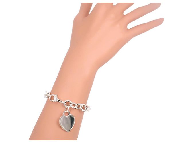 Bracciale con etichetta a forma di cuore Return To Tiffany in argento sterling di Tiffany & Co. - vista 6
