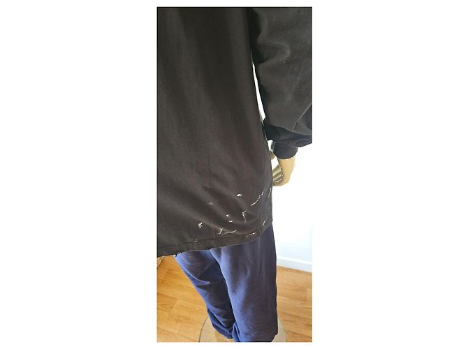 T-shirt Balenciaga Nera Rock and Roll - vista 12