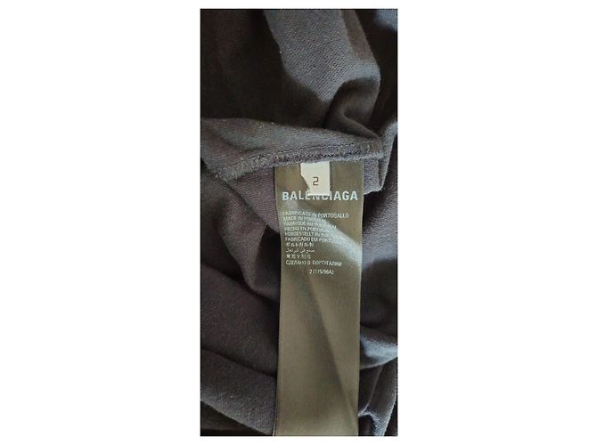 T-shirt Balenciaga Nera Rock and Roll - vista 17
