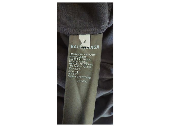 T-shirt Balenciaga Nera Rock and Roll - vista 18