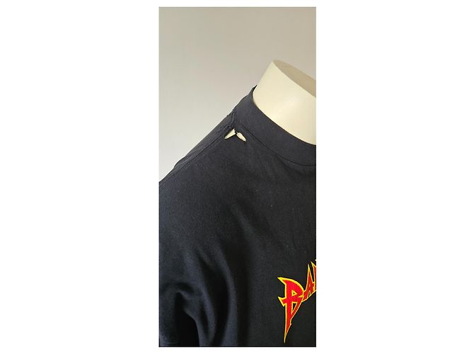 T-shirt Balenciaga Nera Rock and Roll - vista 5