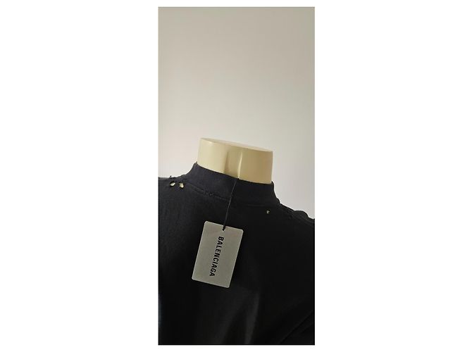 T-shirt Balenciaga Nera Rock and Roll - vista 11