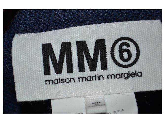 Mm6 Margiela Cardigan Blau und Grau aus Wolle - Ansicht 4