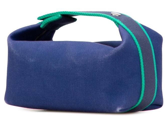Pochette Hermès Bride A Black PM Nero Blu - vista 2
