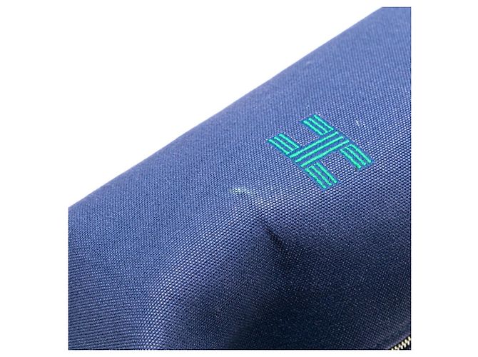 Pochette Hermès Bride A Black PM Nero Blu - vista 7