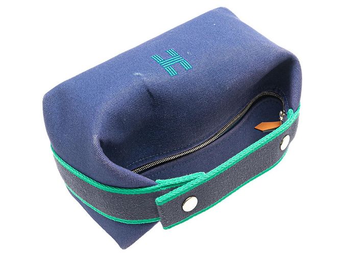 Pochette Hermès Bride A Black PM Nero Blu - vista 9