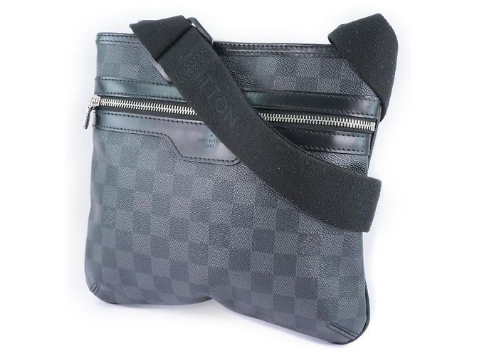 Borsa Thomas Damier Graphite Louis Vuitton Nero - vista 3