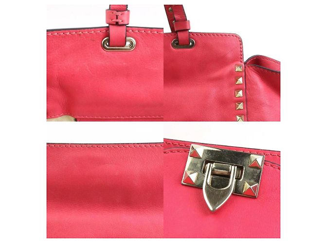 Borsa a mano/spalla in pelle rosa Valentino Garavani - vista 4