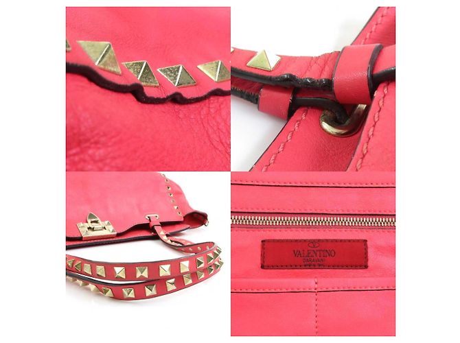 Borsa a mano/spalla in pelle rosa Valentino Garavani - vista 5