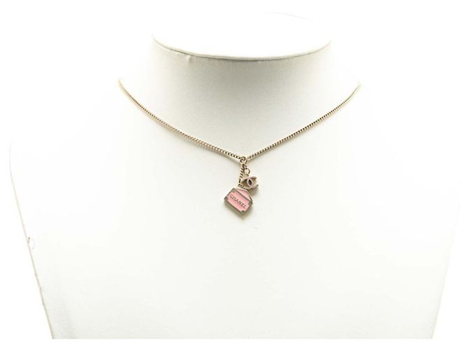 Cambon Collana Vintage Chanel Coco Mark Rosa D'oro - vista 5