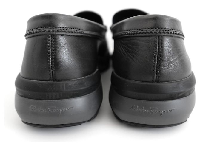 Salvatore Ferragamo Mocassini con Suola Moulded Ferragamo Nero - vista 4