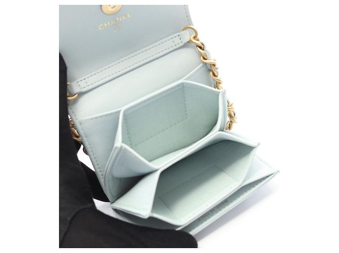 Borsa a Spalla Matelassé Chanel 19 Blu - vista 3