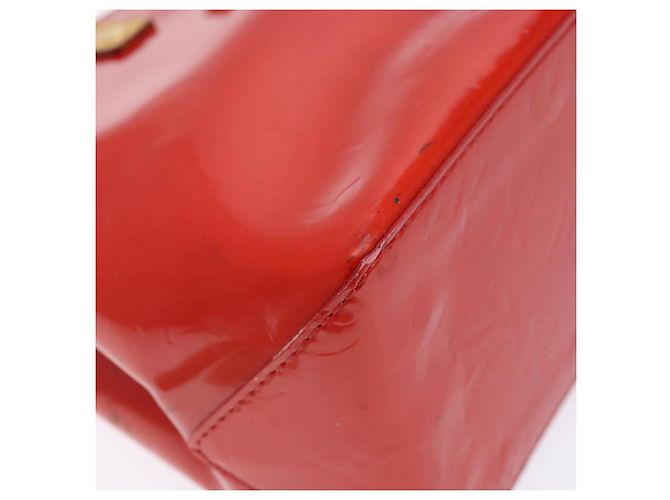 LOUIS VUITTON Monogram Vernis Reade PM Borsa a Mano Rossa M91088 LV Auth ep10876 Rosso - vista 15