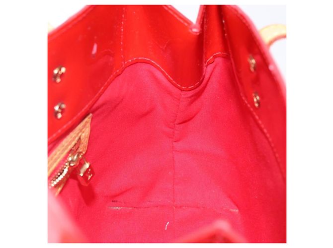 LOUIS VUITTON Monogram Vernis Reade PM Borsa a Mano Rossa M91088 LV Auth ep10876 Rosso - vista 20